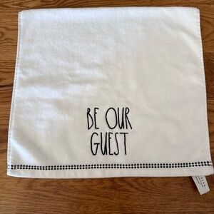 BE OUR GUEST Rae Dunn Hand towel